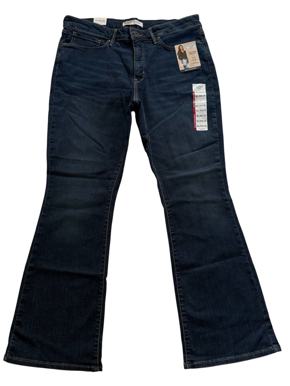 NWT Levi Strauss Women's Totally Shaping Stretch Bootcut Jeans Size 16S 33x30